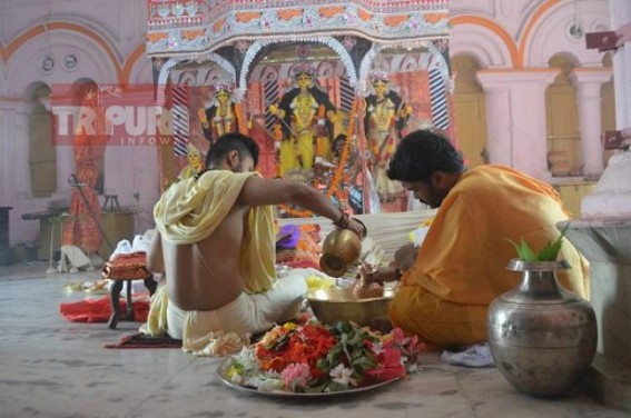 Navami puja observed in Agartala Royal Durga temple